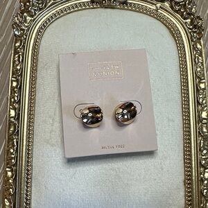 NEW! 14th & Union Brown Patterned Earrings